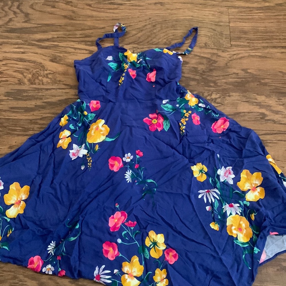 Floral Blue Cami Dress